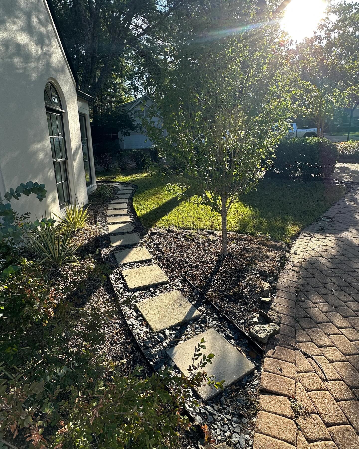 concrete walkway to residential home